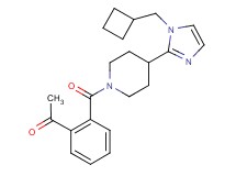 1-[2-({4-[1-(cyclobutylmethyl)-1H-imidazol-2-yl]piperidin-1-yl}carbonyl)phenyl]ethanone