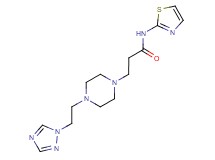N-1,3-thiazol-2-yl-3-{4-[2-(1H-1,2,4-triazol-1-yl)ethyl]piperazin-1-yl}propanamide