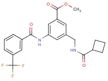 methyl 3-{[(cyclobutylcarbonyl)amino]methyl}-5-{[3-(trifluoromethyl)benzoyl]amino}benzoate