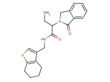 2-(1-oxo-1,3-dihydro-2H-isoindol-2-yl)-N-(4,5,6,7-tetrahydro-1-benzothien-3-ylmethyl)butanamide