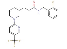 N-(2-fluorobenzyl)-3-{1-[5-(trifluoromethyl)-2-pyridinyl]-3-piperidinyl}propanamide