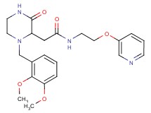 2-[1-(2,3-dimethoxybenzyl)-3-oxo-2-piperazinyl]-N-[2-(3-pyridinyloxy)ethyl]acetamide