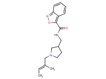 N-({1-[(2E)-2-methylbut-2-en-1-yl]pyrrolidin-3-yl}methyl)-2,1-benzisoxazole-3-carboxamide