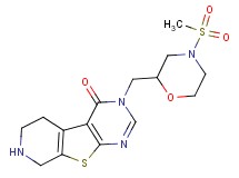 3-{[4-(methylsulfonyl)-2-morpholinyl]methyl}-5,6,7,8-tetrahydropyrido[4',3':4,5]thieno[2,3-d]pyrimidin-4(3H)-one hydrochloride