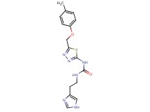 N-[2-(1H-imidazol-4-yl)ethyl]-N'-{5-[(4-methylphenoxy)methyl]-1,3,4-thiadiazol-2-yl}urea trifluoroacetate