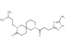2-(3-methylbutyl)-8-[3-(5-methyl-1H-1,2,4-triazol-3-yl)propanoyl]-2,8-diazaspiro[5.5]undecan-3-one