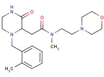 N-methyl-2-[1-(2-methylbenzyl)-3-oxo-2-piperazinyl]-N-[2-(4-morpholinyl)ethyl]acetamide