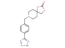 8-[4-(2H-tetrazol-5-yl)benzyl]-1,3-dioxa-8-azaspiro[4.5]decan-2-one acetate