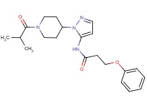 N-[1-(1-isobutyryl-4-piperidinyl)-1H-pyrazol-5-yl]-3-phenoxypropanamide