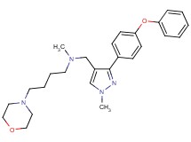 N-methyl-N-{[1-methyl-3-(4-phenoxyphenyl)-1H-pyrazol-4-yl]methyl}-4-(4-morpholinyl)-1-butanamine