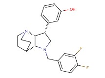 3-[(3R*,3aR*,7aR*)-1-(3,4-difluorobenzyl)octahydro-4,7-ethanopyrrolo[3,2-b]pyridin-3-yl]phenol