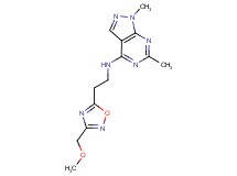 N-{2-[3-(methoxymethyl)-1,2,4-oxadiazol-5-yl]ethyl}-1,6-dimethyl-1H-pyrazolo[3,4-d]pyrimidin-4-amine