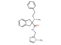 N-[(1-methyl-1H-imidazol-2-yl)methyl]-2-[methyl(2-phenylethyl)amino]-2-indanecarboxamide