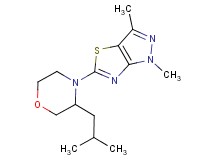 5-(3-isobutylmorpholin-4-yl)-1,3-dimethyl-1H-pyrazolo[3,4-d][1,3]thiazole