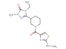 4-ethyl-2-methyl-5-(1-{[2-(methylamino)-1,3-thiazol-4-yl]carbonyl}piperidin-3-yl)-2,4-dihydro-3H-1,2,4-triazol-3-one