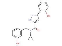 N-cyclopropyl-N-(3-hydroxybenzyl)-3-(2-hydroxyphenyl)-1H-pyrazole-5-carboxamide