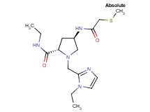 (4R)-N-ethyl-1-[(1-ethyl-1H-imidazol-2-yl)methyl]-4-{[(methylthio)acetyl]amino}-L-prolinamide