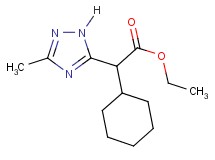 ethyl cyclohexyl(3-methyl-1H-1,2,4-triazol-5-yl)acetate