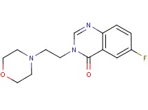 6-fluoro-3-(2-morpholin-4-ylethyl)quinazolin-4(3H)-one