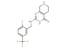 2-{[2-fluoro-5-(trifluoromethyl)benzyl]amino}-5,6,7,8-tetrahydropyrido[3,4-d]pyrimidin-4(3H)-one hydrochloride