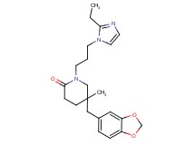 5-(1,3-benzodioxol-5-ylmethyl)-1-[3-(2-ethyl-1H-imidazol-1-yl)propyl]-5-methylpiperidin-2-one