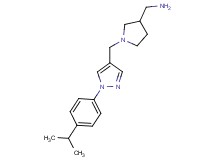 [(1-{[1-(4-isopropylphenyl)-1H-pyrazol-4-yl]methyl}-3-pyrrolidinyl)methyl]amine dihydrochloride