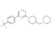 3-[4-(4-morpholinylmethyl)-1-piperidinyl]-5-[4-(trifluoromethyl)phenyl]-1,2,4-triazine