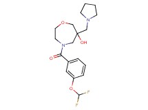 4-[3-(difluoromethoxy)benzoyl]-6-(pyrrolidin-1-ylmethyl)-1,4-oxazepan-6-ol