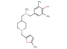 2,6-dimethyl-4-{[methyl({1-[(5-methyl-2-furyl)methyl]-4-piperidinyl}methyl)amino]methyl}phenol