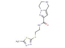 N-{2-[(5-methyl-1,3,4-thiadiazol-2-yl)thio]ethyl}-4,5,6,7-tetrahydropyrazolo[1,5-a]pyrazine-2-carboxamide hydrochloride