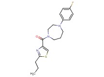 1-(4-fluorophenyl)-4-[(2-propyl-1,3-thiazol-4-yl)carbonyl]-1,4-diazepane