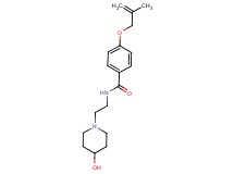 N-[2-(4-hydroxypiperidin-1-yl)ethyl]-4-[(2-methylprop-2-en-1-yl)oxy]benzamide