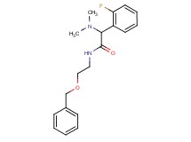 N-[2-(benzyloxy)ethyl]-2-(dimethylamino)-2-(2-fluorophenyl)acetamide