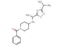 1-benzoyl-N-[1-(3-isopropyl-1,2,4-oxadiazol-5-yl)ethyl]piperidin-4-amine