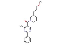 5-{[3-(3-methoxypropyl)-1-piperidinyl]carbonyl}-4-methyl-2-phenylpyrimidine