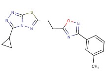 3-cyclopropyl-6-{2-[3-(3-methylphenyl)-1,2,4-oxadiazol-5-yl]ethyl}[1,2,4]triazolo[3,4-b][1,3,4]thiadiazole