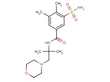 3-(aminosulfonyl)-N-(1,1-dimethyl-2-morpholin-4-ylethyl)-4,5-dimethylbenzamide