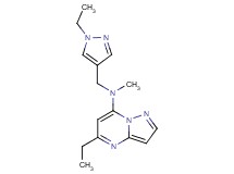 5-ethyl-N-[(1-ethyl-1H-pyrazol-4-yl)methyl]-N-methylpyrazolo[1,5-a]pyrimidin-7-amine