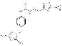 N-[2-(5-cyclopropyl-1,2,4-oxadiazol-3-yl)ethyl]-N'-{4-[(3,5-dimethyl-1H-pyrazol-1-yl)methyl]phenyl}urea