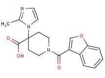 1-(1-benzofuran-3-ylcarbonyl)-4-(2-methyl-1H-imidazol-1-yl)piperidine-4-carboxylic acid
