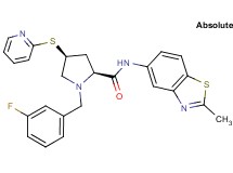 (4S)-1-(3-fluorobenzyl)-N-(2-methyl-1,3-benzothiazol-5-yl)-4-(2-pyridinylthio)-L-prolinamide