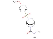 (1S*,5R*)-6-[(4-methoxyphenyl)sulfonyl]-N,N-dimethyl-3,6-diazabicyclo[3.2.2]nonane-3-carboxamide