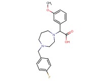 [4-(4-fluorobenzyl)-1,4-diazepan-1-yl](3-methoxyphenyl)acetic acid