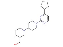 [1'-(4-cyclopentylpyrimidin-2-yl)-1,4'-bipiperidin-3-yl]methanol