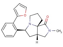(3aS*,5S*,9aS*)-5-[2-(2-furyl)phenyl]-2-methylhexahydro-7H-pyrrolo[3,4-g]pyrrolizin-1(2H)-one