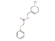 N-[(1-methyl-1,2,5,6-tetrahydropyridin-3-yl)methyl]-2-(phenylthio)acetamide