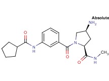(4S)-4-amino-1-{3-[(cyclopentylcarbonyl)amino]benzoyl}-N-methyl-L-prolinamide