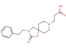 3-[2-oxo-3-(2-phenylethyl)-1-oxa-3,8-diazaspiro[4.5]dec-8-yl]propanoic acid