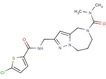 2-({[(5-chloro-2-thienyl)carbonyl]amino}methyl)-N,N-dimethyl-7,8-dihydro-4H-pyrazolo[1,5-a][1,4]diazepine-5(6H)-carboxamide