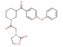 3-{2-oxo-2-[3-(4-phenoxybenzoyl)-1-piperidinyl]ethyl}-1,3-oxazolidin-2-one